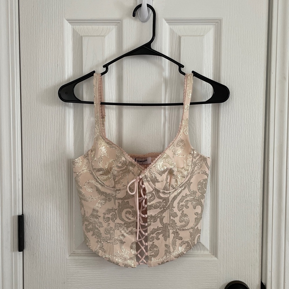 Rumored Pink Corset Top
